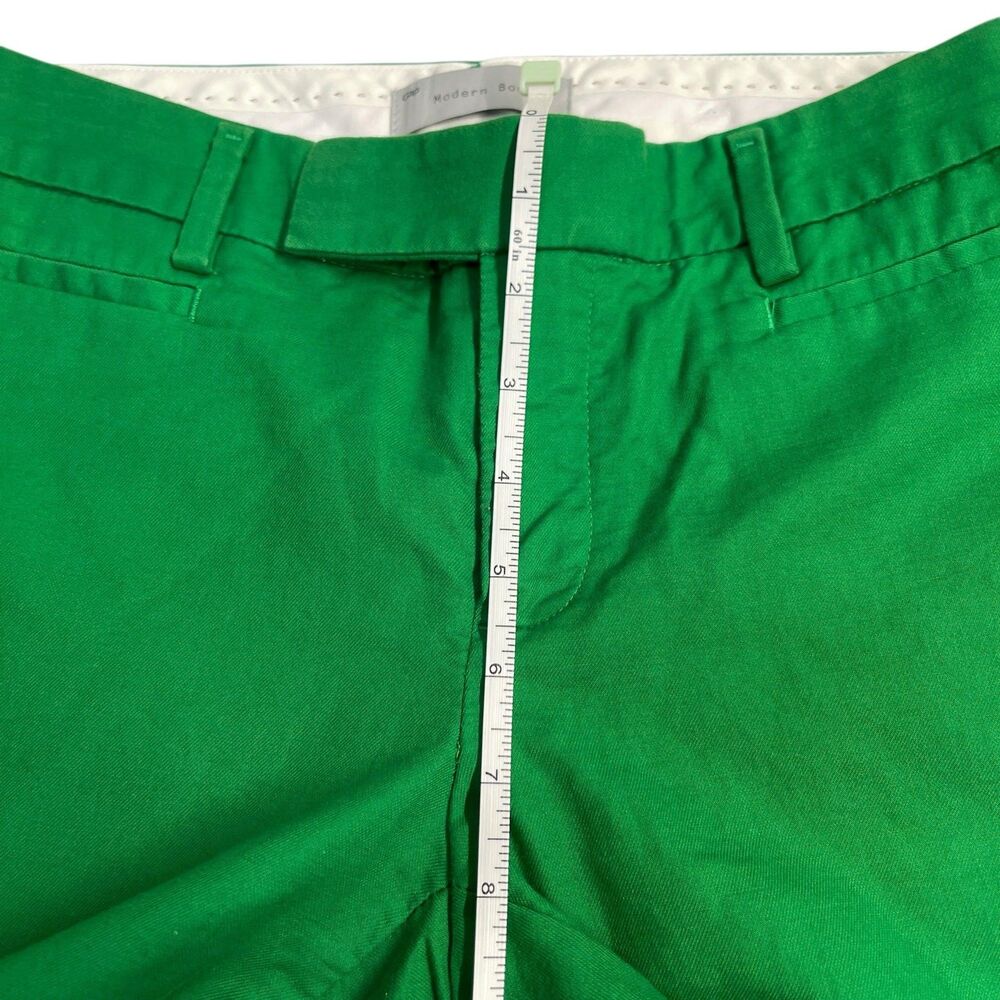 Gap 0R Green Vibrant Stretch 100% Cotton Fitted Modern Boot Pants - Picture 6 of 11